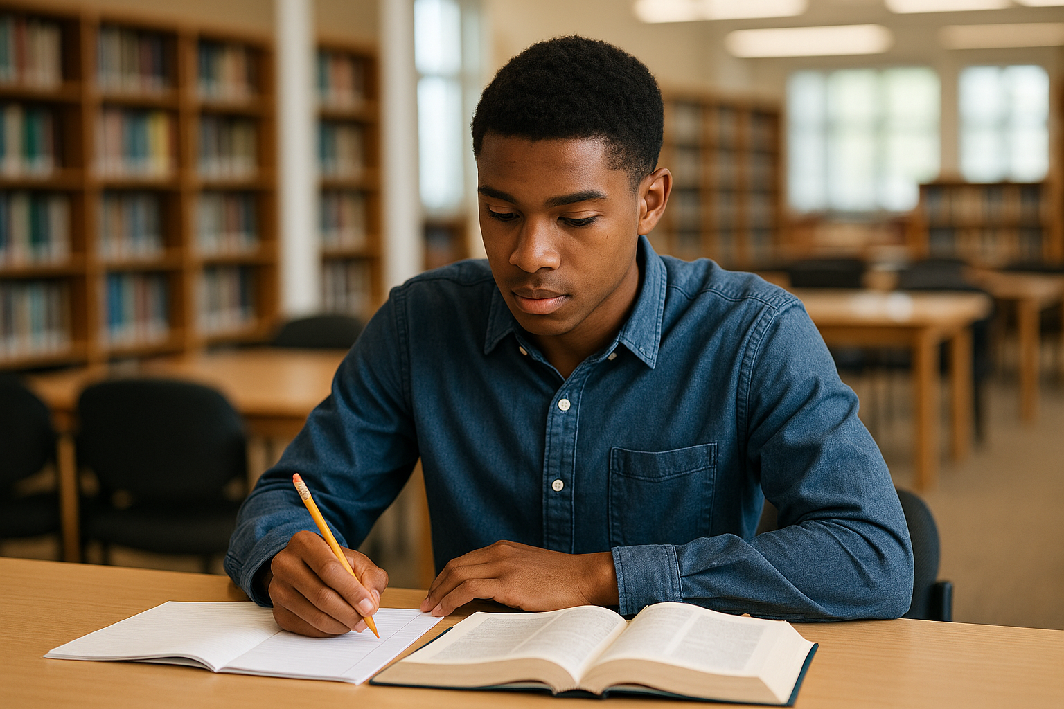 Focused Student Writing Notes