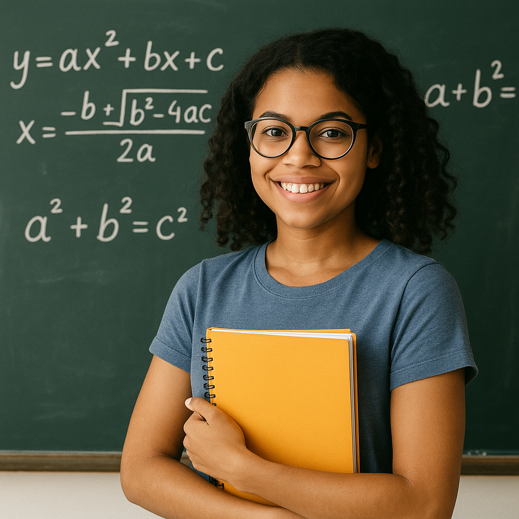Student with Notebook