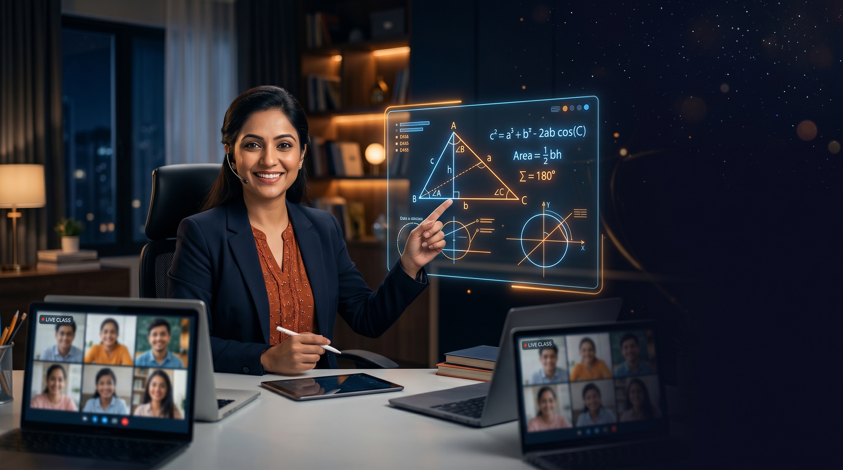 Live classes with expert teachers